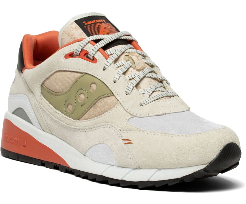 Women's Saucony Shadow 6000 Destination Unknown Originals White / Beige / Orange | Singapore 080WNBY